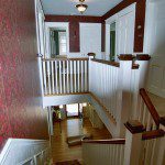 Hard to reach areas and stairways require a professional painter with the proper equipment