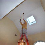 Painting and repairing ceilings can be dangerous! Hire us to safely complete your project.