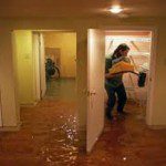 Flooded basement.